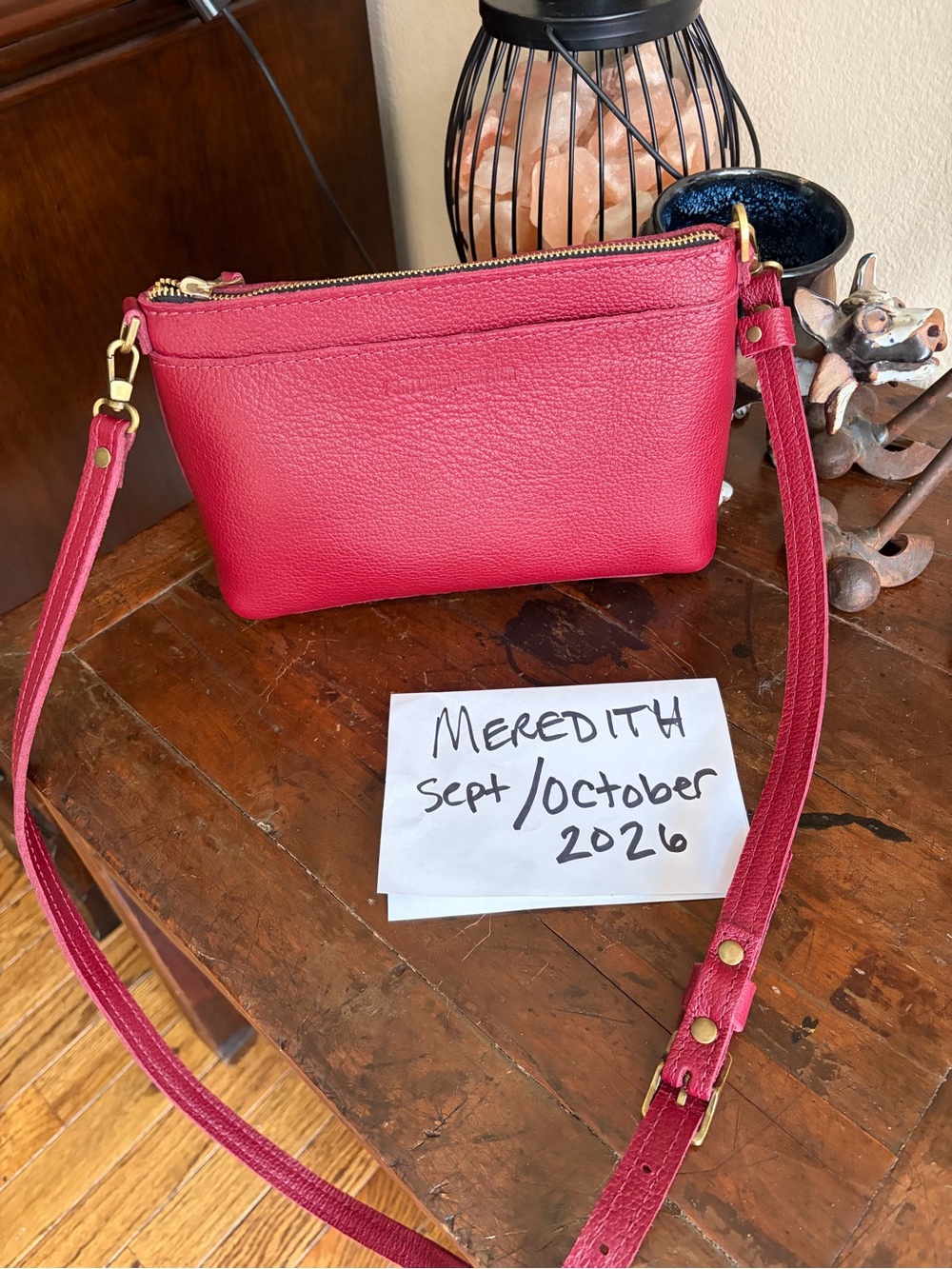 Portland Leather Classic Poppy in Rhubarb